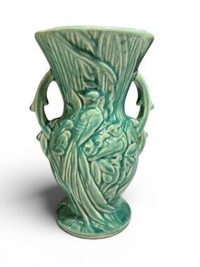 Vintage 1948 McCoy Pottery Peacock Vase